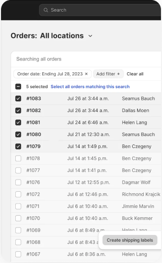 Botón de correo integrado